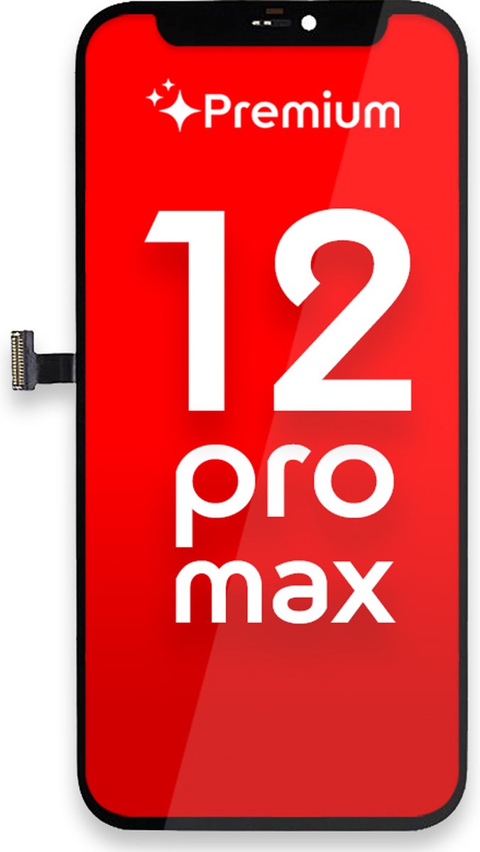Voor iPhone 12 Pro Max LCD Display + Touchscreen - Premium Kwaliteit - Zwart - Vervang Scherm - Scherm - Beelscherm - touchscreen - WebDigitaal