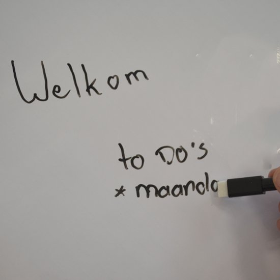 Floordirekt - Magnetische En Zelfklevende Whiteboardfolie Accessoires Inbegrepen 50 X 100 Cm