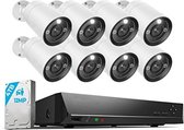 Graytified - Système de caméra Cctv - Caméra de Sécurité sans fil Wifi - Set de caméra de sécurité Wifi extérieur - Wit
