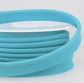 Paspelband 1 meter 10mm turquoise - dépassant voor afwerking - paspel voor naaien