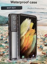 Phonaddon Waterdicht Hoesje Samsung Galaxy S21 6.2" Volledig Waterproof Case - Zwart