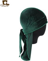 Durag - Velvet - Waves - Velvet Durag - Premium - Silky - Haardeksel - Hoofddoek - Groen