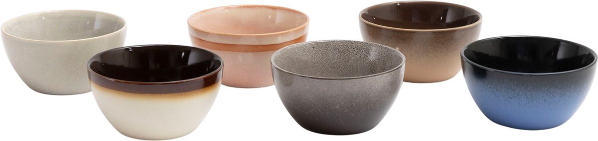 Dutch Kitchen - Kleine Kommen - Schaal - Earth ø 12 cm - 6 Stuks - Aardewerk