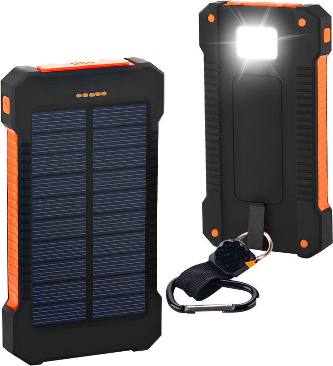 Belenthi Solar powerbank - Powerbank zonneenergie - Powerbank Iphone & samsung - Noodpakket -