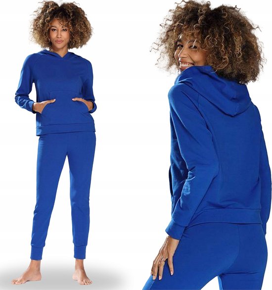 Haibang tweedelig dames herfst katoenen loungeset slim fit joggingpak trainingspak gezellig huiskleding Y2K outfit asymmetrische zoom langarmshirt en trekkoord wijd uitlopende pijpen lange broekset