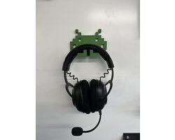 Space Invaders Hoofdtelefoonhouder - muurbevestiging - wandbevestiging - Groen