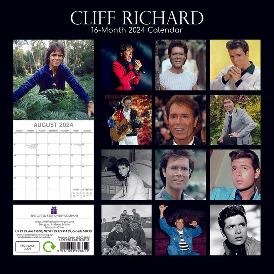 Cliff Richard Kalender 2024 bol