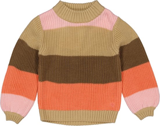 Quapi meisjes sweater Amelie aop Coral Fushion Stripe