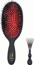IMZI Hair® - Luxe Haarborstel - Voorkomt Haarbreuk en Haaruitval - Anti Klit - size Large