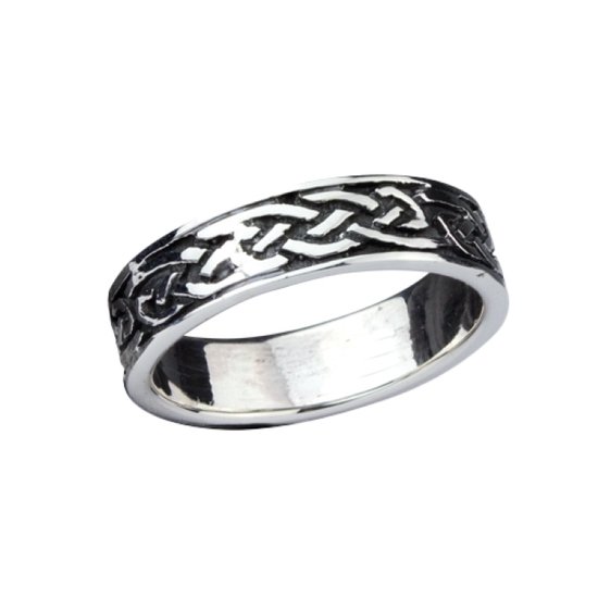 Zilveren ring keltische knoop
