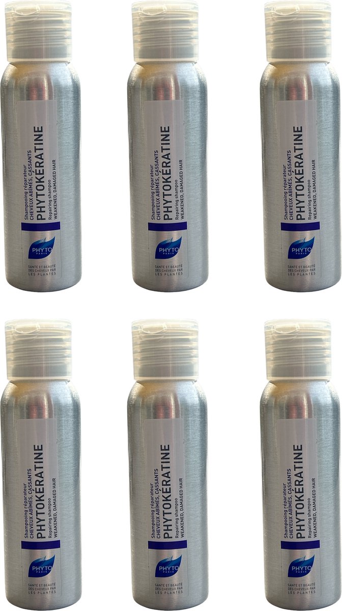 Phyto Paris Phytokératine Repairing shampoo Weakend, Damaged Hair 50ml x 6