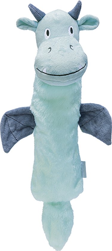 Beeztees Puppy Flatino Draak Yi - Puppy Speelgoed - Puppyknuffel - Hondenspeelgoed - Groen