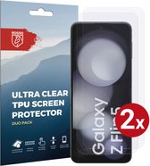 Rosso Screen Protector Ultra Clear Duo Pack Geschikt voor Samsung Galaxy Z Flip 5 | Folie | 2 Stuks