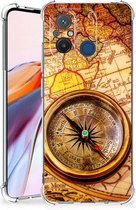 Telefoon Hoesje Xiaomi Redmi 12C Hoesje met transparante rand Kompas