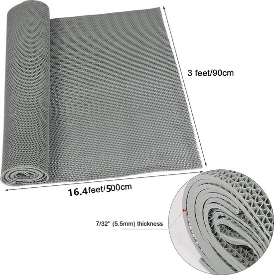 PVC op maat Artifact 096 zwart met noppenstructuur 200 cm breed kopen