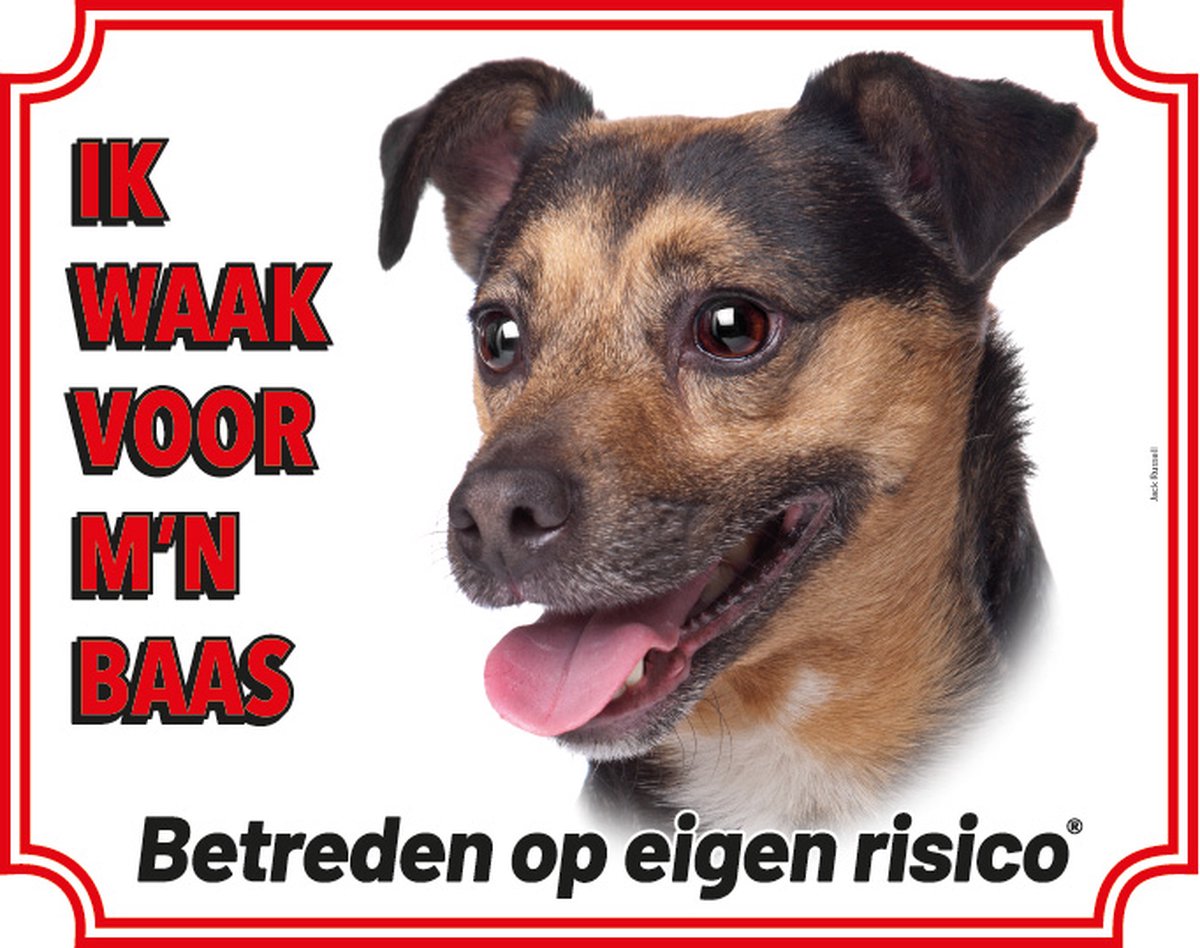 Bol.com Jack Russell Terrier Waakbord - Ik waak voor mijn Baas aanbieding