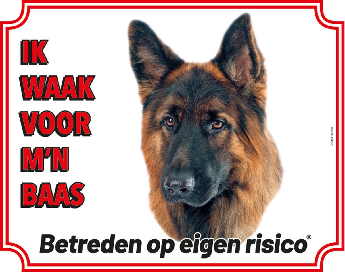 Bol.com Duitse Herder Waakbord - Ik waak voor mijn baas aanbieding
