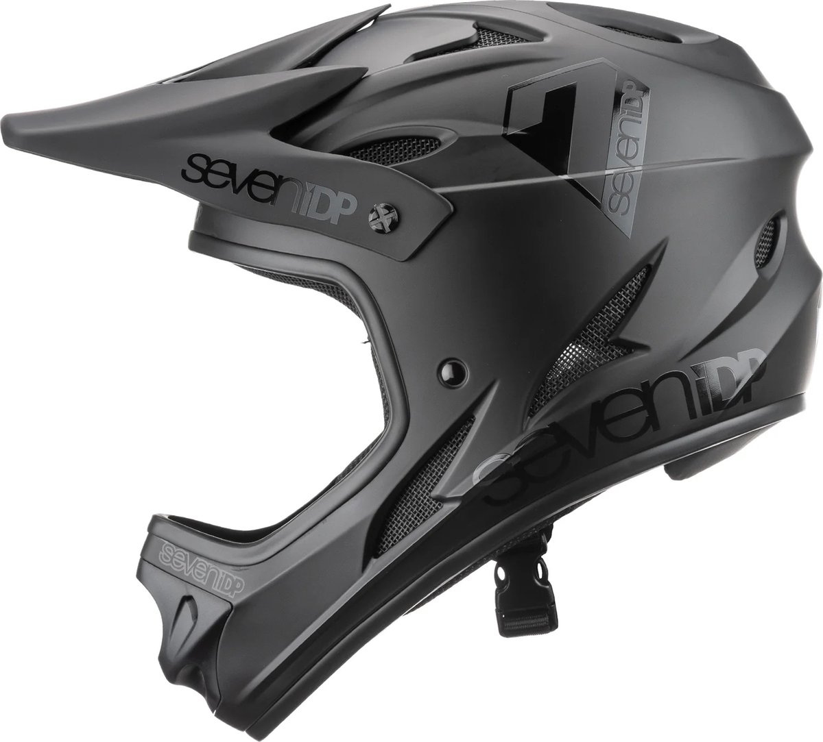 Seven iDP M1 Helm - Zwart - Maat Youth M