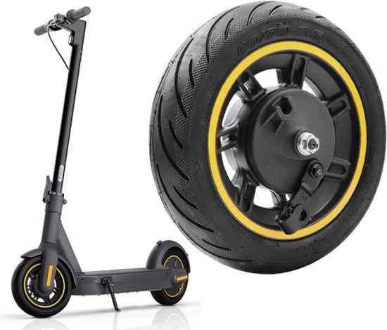 10 inch elektrisch scooter voorwiel tubeless voor ninebot max g30 (geel)