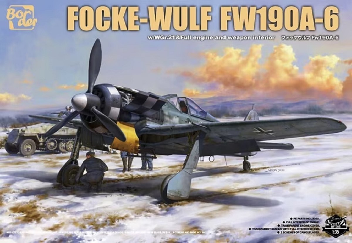 Border Model Modelbouwpakket Militaire voertuigen - BF003 Focke-Wulf Fw 190A-6 w/Wgr. 21 - Full engine and weapons interior Plastic - 1:35 - Modelbouw