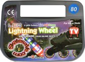 LED Lightning Wheel - Set van 2 lichtgevende WIELEN met LAGERS voor inline skeelers / skates - 80 mm