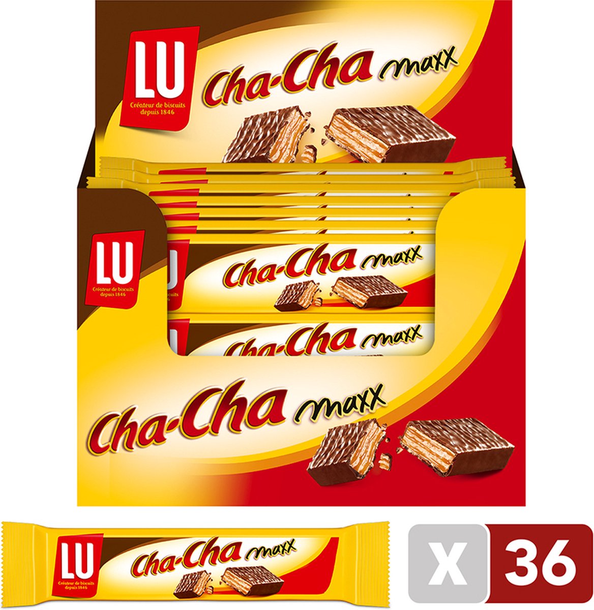 Cha Cha - Gaufrettes Caramel & Chocolat au Lait - Format Maxx