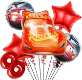 Cars ballon set - 59x53cm - Folie Ballon - Auto - Race - Racing - Themafeest - 8 jaar - Verjaardag - Ballonnen - Versiering - Helium ballon