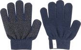 Mondoni Magic Gloves Kinder Handschoenen - Maat: 1 - Donkerblauw - Kunstleer - Paardrijhandschoenen