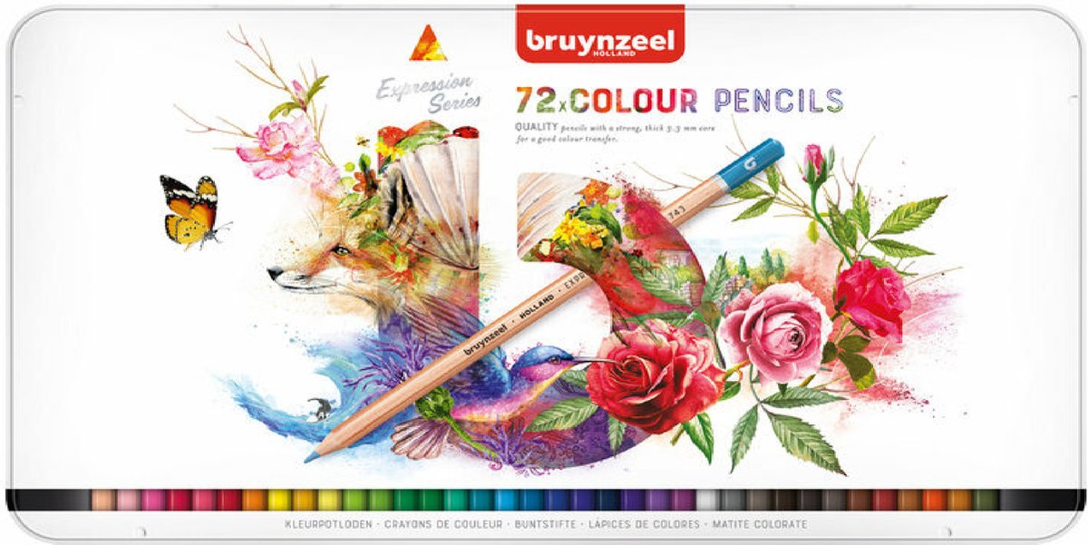 Bruynzeel expression blik 72 kleurpotloden