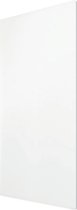 Welltherm glazen badkamer paneel | satijn wit | 850 watt| 60x180 cm | infraroodpaneel | Geen beugels