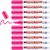 Krijtstift edding 4095 rond 2-3mm neon roze | Omdoos a 10 stuk | 10 stuks