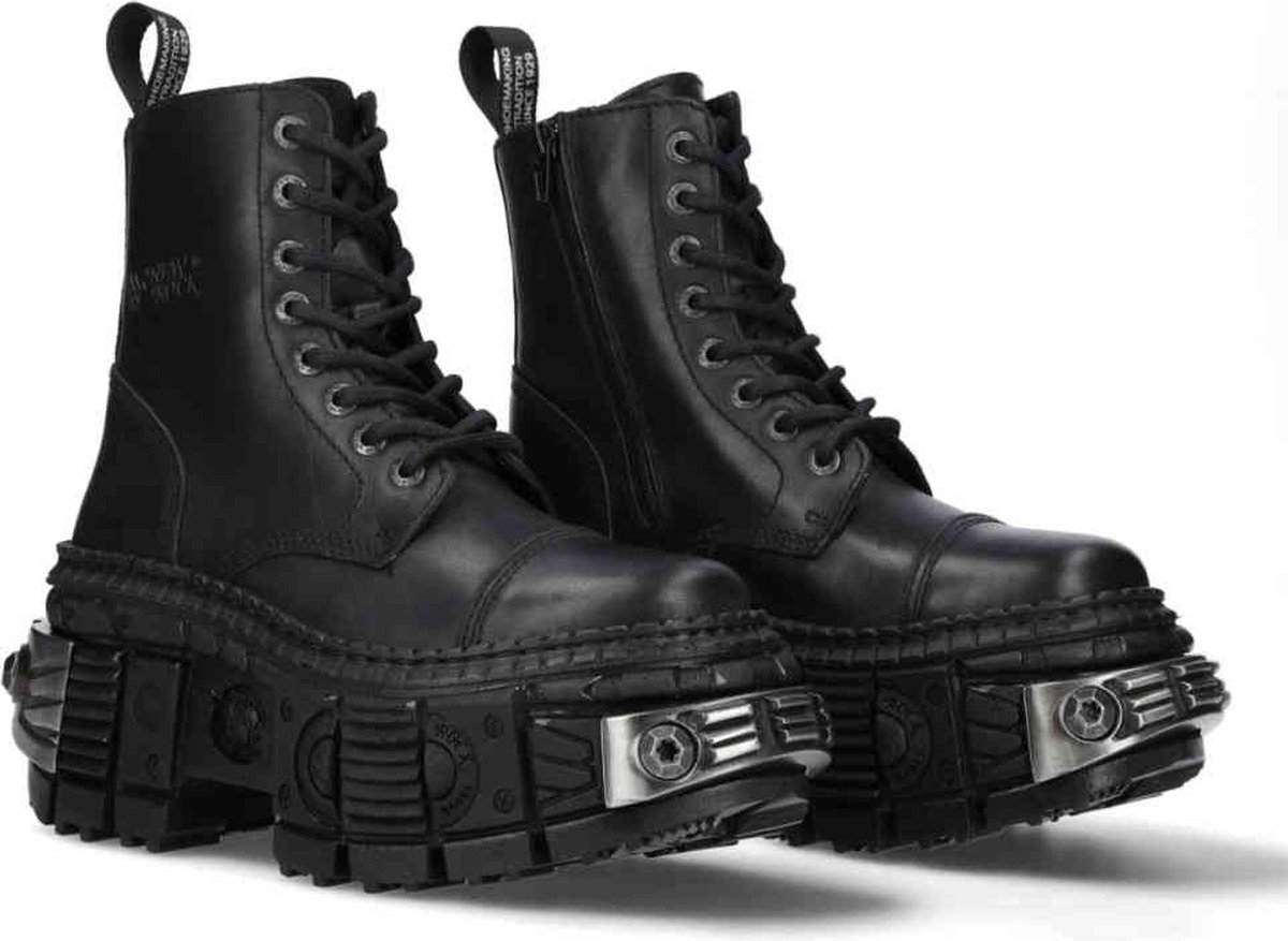 New Rock M-WALL126-S3 Platform Boots 42 Shoes Zwart