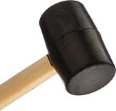 Rubberen hamer met houten handvat 400 gram