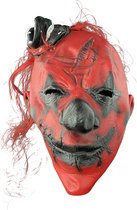 Fjesta Horror Clown Masker - Halloween Masker - Halloween Kostuum - Rood - Zwart - Latex - One Size