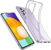 Hoogwaardige TPU doorzichtig siliconen backcover (2mm dik) - Geschikt voor Samsung Galaxy A52s / A52 / A52 5G - Transparant