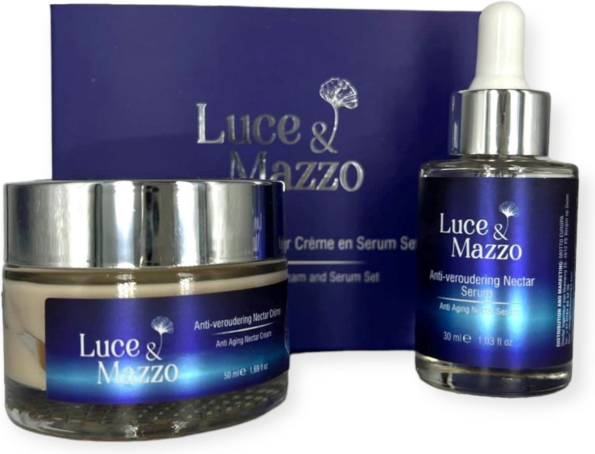 Luce & Mazzo - Mooi & Gezond - Anti-veroudering Nectar Crème en Serum Set
