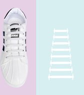 Siliconen elastische Veters – Sport veters - Schoenen Sneakers – Volwassenen - Wit