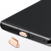Cadorabo Beschermkap geschikt voor USB C in GOUD - Stof Beschermende Stekker geschikt voor Laadpoort Stofdicht
