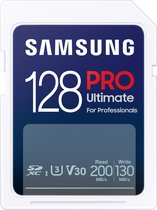 Bol.com Samsung PRO Ultimate - SD Kaart - Geheugenkaart Camera - 200 & 130 MB/s - 128 GB aanbieding