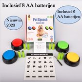 Boutons de conversation - Bouton de conversation Chiens - jouets pour chiens - dressage de chiens - boutons pour chiens - Y compris 8 piles AA