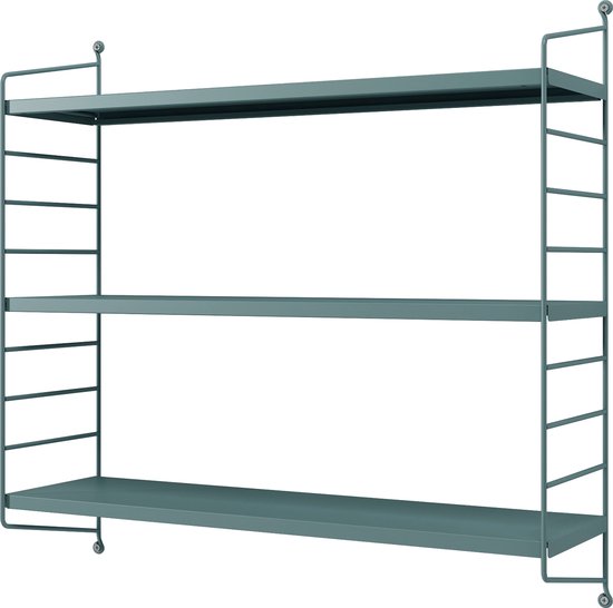 Étagère murale Strängnäs réglable 50x60x15 cm gris bleu