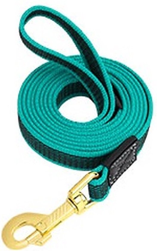 Honden lijn - Lange lijn - Lange riem - Wandelen - Uitlaten - Speuren - Antislip - Trainingslijn - 5 meter - Licht blauw