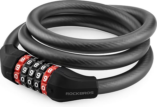 KOHLBURG Antivol Pliant à Code 5 Chiffres – 101 Cm, 7 Mm, 1200 G, Support Inclus – Sécurité Max Pour Vélo Et Scooter