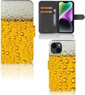 Portefeuille iPhone 15 Housse avec Fermeture magnétique Bière