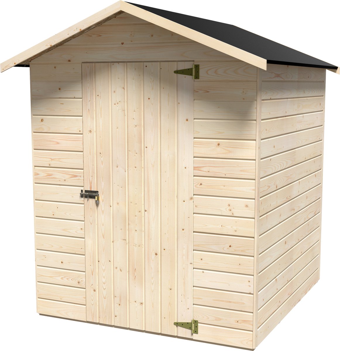 NATERIAL - gereedschapsschuur LIMA - 152,4x160cm - 2,36m² - natuurlijk hout - houten gereedschapsschuur - tuinhuis