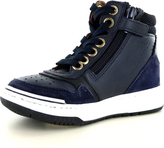 Développer | Chaussure haute à lacets bleue | Cuir | Taille 26