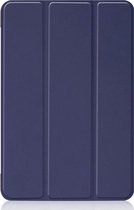 Shop4 - Geschikt voor iPad mini (2021) Hoes - Smart Book Case Donker Blauw