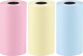 Recharges Crafts&Co® pour Mini Pocket Printer - Papier d'Impression - 3 Rouleaux - Coloré