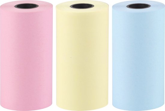 12 rouleaux de papier pour imprimante de poche - mini imprimante - papier d' impression
