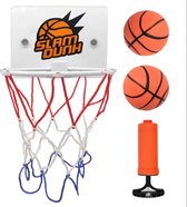 basketbalring met basketballen en pomp - basketball - basketbalnet mini - voor binnen -